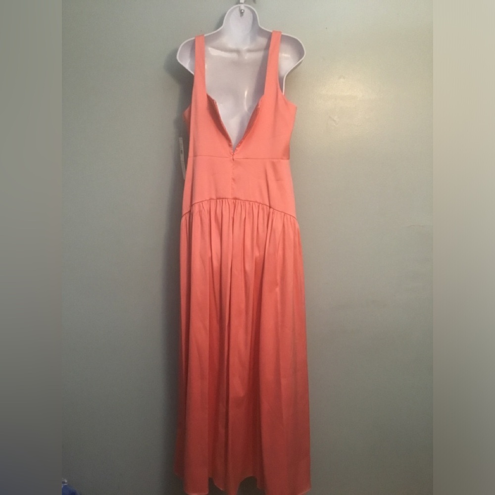 Aidan Mattox Coral Square-Neck Maxi Dress - Picture 13 of 16
